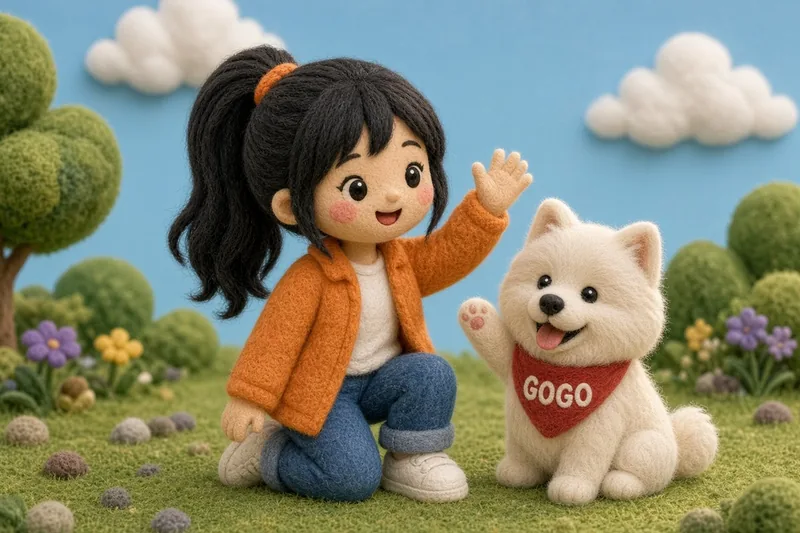 Good morning. Wool felt picture of Ms. Manda and GoGo.